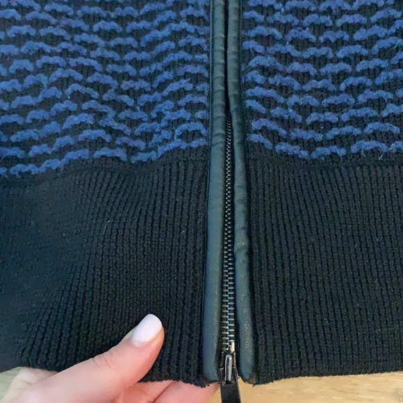 Vince Wool turtleneck striped jacket cardigan - Picture 7 of 14